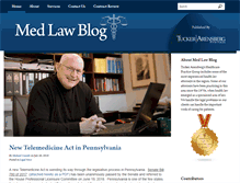 Tablet Screenshot of medlawblog.com